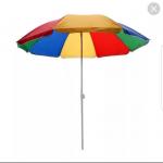 Зонт пляжный d=160/h=170см, стойка 19/22мм, 170T, разноцвет, с напыл (подставка арт681668)