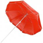 Зонт пляжный d=160/h=170см, стойка 19/22мм, полиэстер 170T с напыл, красн(подставка 681668)