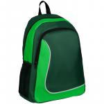 Рюкзак ArtSpace Simple Line, 41*30*16см, 2 отделения, 2 кармана, зеленый/неон, Sch_18193