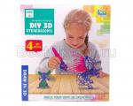 3D ручка "DIY 3D Stereoscopic" 4 цвета "Единорог" (222-3)