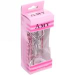 Щипцы для завивки ресниц "Amy" в коробке, цвет серебро, 10см