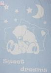 Одеяло детское "Сони", белый-голубой, 100*140 см                             (od-sn-belg-100)