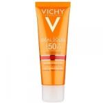 Vichy Ideal Soleil Anti-Ageing SPF50 - Антивозрастной уход 3 в 1 с антиоксидантами, 50 мл.