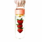 Бутылка для воды и фруктов Bra Free Fruit Skewer Bottle Персиковая