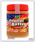 Арахисовая паста с кусочками арахиса, Gina Peanut butter crunchy 350 гр