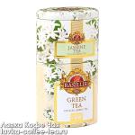 чай Basilur 2в1 Green & Jasmine 100 г. подарочная упаковка-жесть