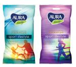 AURA BEAUTY Влажные салфетки освежающие SPORT LIFESTYLE pocket-pack 15шт