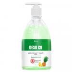 DESO C9 Дезинфицирующее средство на основе изопропилового спирта гель ананас (флакон 500 мл)