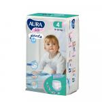 AURA BABY Трусики одноразовые для детей 4/L 9-14 кг small-pack 14шт