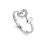 Безразмерное кольцо «Сердечки»