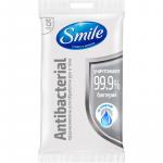 SMILE Влажные салфетки Antibacterial  со спиртом 15 шт.