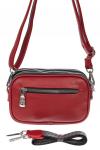 Женская стёганая сумочка из экокожи, цвет красный