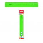 Линейка пластиковая ErichKrause® Neon, 30см, зеленый, в флоупаке