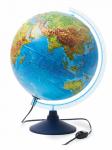 Глобус Земли физико-политический с подсветкой рельефный 32 см Ке013200233