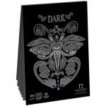 Скетчбук - планшет 30л. А4 на склейке Dark, 160г/м2, черный тонир.офсет, ПЛ-2541