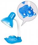 Светильник настольный Camelion KD-394 C13, 40W E27 Мишка, голубой, металл/пластик, шнур 1,5м