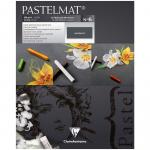 Альбом для пастели 12л. 240*300мм на склейке Pastelmat, 360г/м2, бархат, антрацит, 96004C