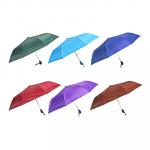 Зонт женский, полуавтомат, сплав, пластик, полиэстер, 55 см, 8 спиц, 6 цветов