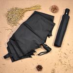 Зонт мужской, полуавтомат, сплав, пластик, полиэстер, 55 см, 8 спиц, черный