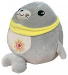 Игрушка с пледом ТЮЛЕНЬ - серый р-р 130х160