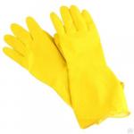 Перчатки резиновые  VETTA желтые M/12