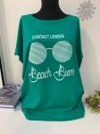 Свободная футболка SIZE Plus Beach Bum Зеленая In