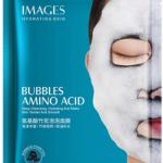 Маска для лица тканевая пузырьковая с аминокислотами и бамбуковым углем Images
