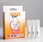 Антипаразитарные биокапли для котят и кошек от блох и клещей "Good Cat" (3 пипетки*1 мл)