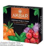 чай Akbar чёрный Северные ягоды и травы, в пакетиках с/я 1,5 г.*100 пак.