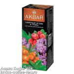 чай Akbar чёрный Северные ягоды и травы, в пакетиках с/я 1,5 г.*25 пак.