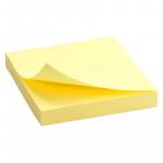 Блок бумаги с клейким слоем 75x75 мм, 100 л., желт