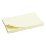 Блок бумаги с клейким слоем 75x125 мм, 100 л., желтый