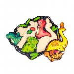 Деревянный пазл WOODLANDTOYS 137101 Динозавры