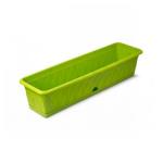 Ящик для растений Сиена 81 см с поддоном зеленый С174-03-ЗЕЛ