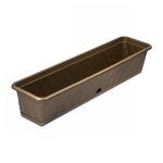 Ящик для растений Сиена 93 см с поддоном золотой С175-03-ЗОЛ