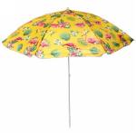 Зонт пляжный D=170 см, h-190 см Фламинго желтый ДоброСад