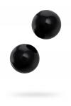 Вагинальные шарики Sexus Glass, стекло, чёрные, O 3,2 см