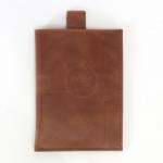 Обложка/футляр для паспорта Croco-П-408 натуральная кожа 1отд,  3 карм,  коричневый пулл-ап (215)  234540