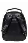 Женский рюкзак из гладкой искусственной кожи, цвет чёрный
