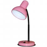 Светильник настольный на подставке НТ 2077А, гибкая стойка, Е27, нежно-розовый, НТ 2077А нежно-розовый