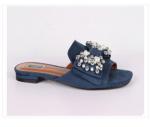 *MM031-02-8A синий (Иск.замша/Иск.кожа) Туфли летние открытые женские