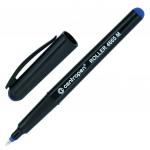 Ручка-роллер CENTROPEN, СИНЯЯ, трехгранная, корпус черный, узел 0,7мм, линия 0,6мм, 4665, ш/к 28973