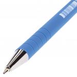 Ручка шариковая BRAUBERG Capital blue, СИНЯЯ, корпус soft-touch голубой, 0,7мм, линия 0,35мм, 142493