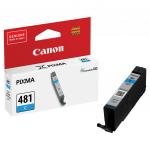 Картридж струйный CANON (CLI-481C) для PIXMA TS704/TS6140, голубой, ресурс 257 страниц, ориг.