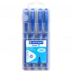 Ручки капиллярные (линеры) 4 ЦВЕТА CENTROPEN "Liner", корпус синий, линия 0,3мм, 4621/4
