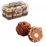 Конфеты FERRERO "Rocher", шоколадные, 200г, пластиковая упаковка, 77070887