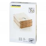 Мешки для сбора пыли KARCHER (КЕРХЕР), КОМПЛЕКТ 5шт., бумажные, для пылесосов SE4/WD3, 6.959-130.0