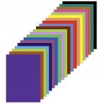 Цветная бумага А4 ДВУХЦВЕТНАЯ МЕЛОВАННАЯ, 10 л, 20цв, в папке, BRAUBERG, 200х280 мм, Дельфин,129923 