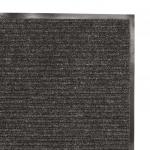 Коврик входной ворсовый влаго-грязезащитный LAIMA 120*150см ребристый, толщина 7мм, черный, 602877