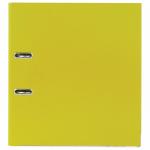 Папка-регистратор покрытие пластик, 75 мм, ПРОЧНАЯ, с уголком, BRAUBERG, желтая, 226599
